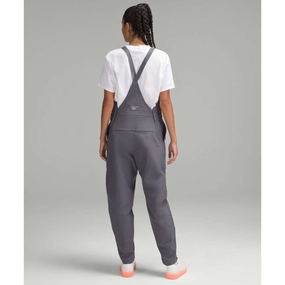 Lululemon Womens Twill Woven Overalls Pride Traverse Grey Size 10 - Picture 4 of 6